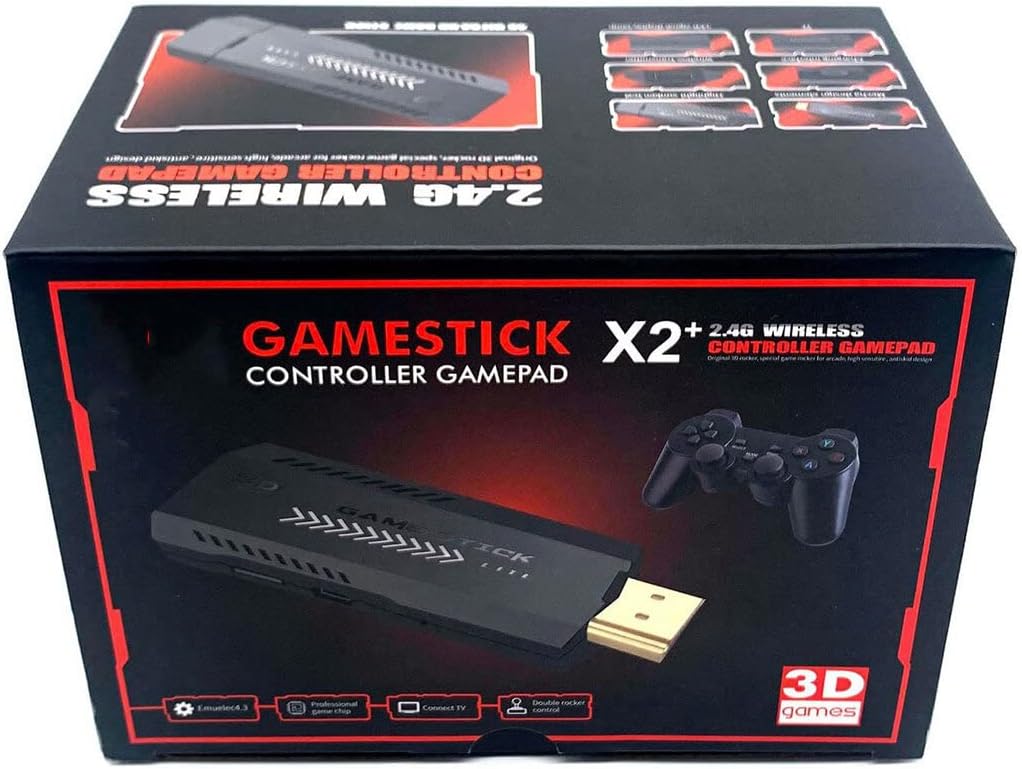 Consola Retro Game Stick X2 Plus 4K HD PS1 PSP SN64
